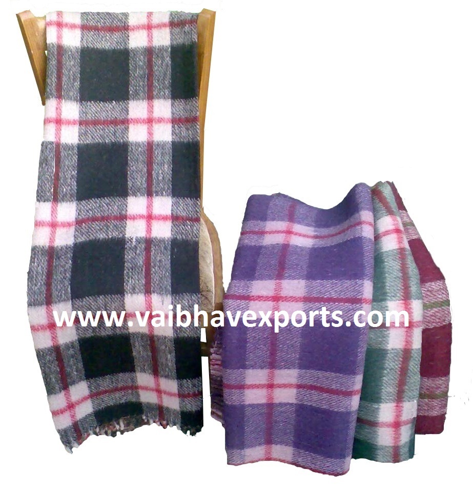 Reversible Wool Blankets Age Group: Adults