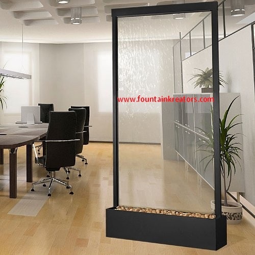 Indoor Waterfall Glass Fountain Lighting: Rgb Underwater Light