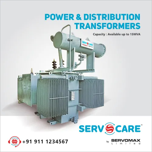 Industrial Distribution Transformer - Copper Core, 3 Phase, 11000V | 99.9% Efficiency, Oil-Cooled, On-Load Tap Changer
