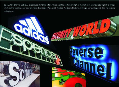 एलईडी और नियोन साइनिज