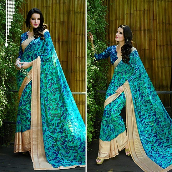 Georgette Ethnic Sarees