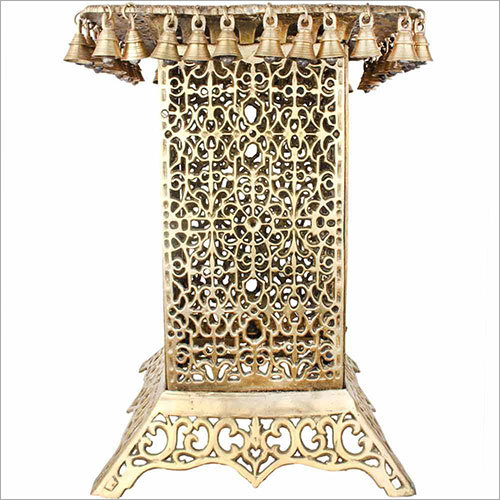 Golden 54Cm Brass Radha Krishna Urli