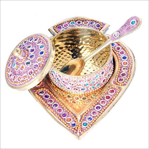 Swayambhu Supari Set - Brass Metal, 76.2 X 304.8 X 254 Mm | Multi-color, Easy To Clean, Highly Polished For Long-lasting Shine