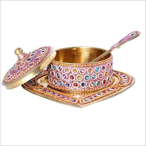 Swayambhu Supari Set - Brass Metal, 76.2 X 304.8 X 254 Mm | Multi-color, Easy To Clean, Highly Polished For Long-lasting Shine