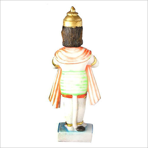 Swayambhu Marble Hanuman Idol - 15x4x3 Inches, Multi-color Finish | Religious Temple Decor, Polished Aesthetic, Perfect For Home And Outdoor Use
