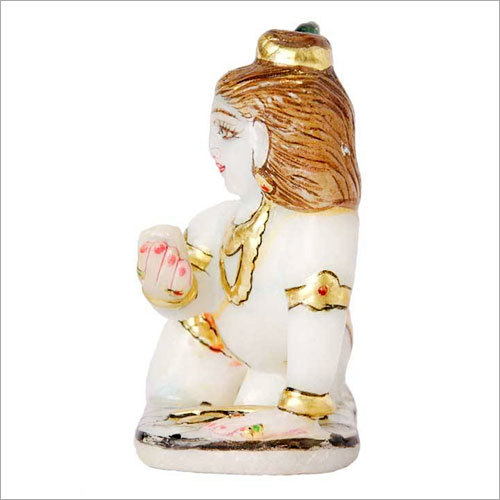 Multi Color Marble Laddu Gopal Idol