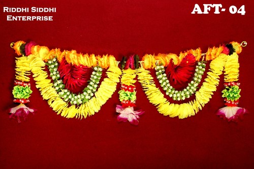 Artificial Flower Toran - High Quality Material, Lightweight Design | Elegant Yellow Decor For Indoor & Outdoor Occasions