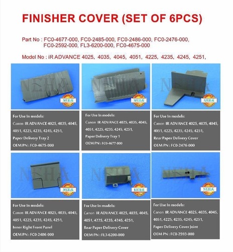 Canon IRA Finisher Cover - FC0-4677-000, FC0-2485-000, FC0-2486-000, FC0-2476-000, FC0-2592-000, FL3-6200-000 | Durable Printer Part, Enhanced Quality, Capacity: 100000 Kg/hr