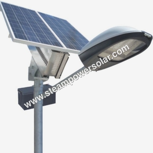 Automatic Solar Street Light - Polycrystalline Silicon & Lithium-ion Battery, High-power LED with 1000-2000 Lumens, IP65 Rated, -20°C to 50°C Operating Temperature