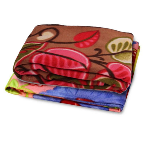 डिजाइनर प्रिंटेड फ्लीस कंबल