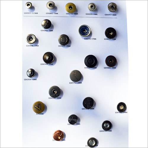 Steel Jeans Button - Metal | Diameter 10-15mm, Silver Color, Metallic Finish, Sew-on Fastening, Ideal for Jeans, Jeggings, Capris, Trousers