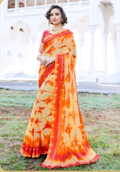 Cotton Silk Multicolor Designer Sarees