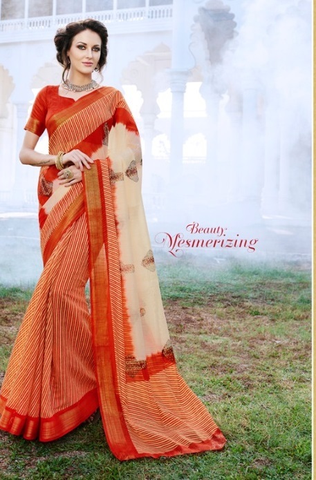 Cotton Silk Multicolor Designer Sarees