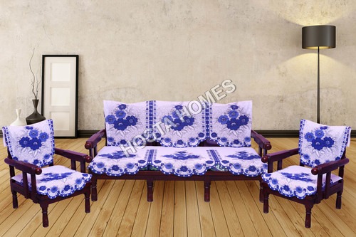 100% पॉलिएस्टर केसी ब्लू नेट सोफा कवर