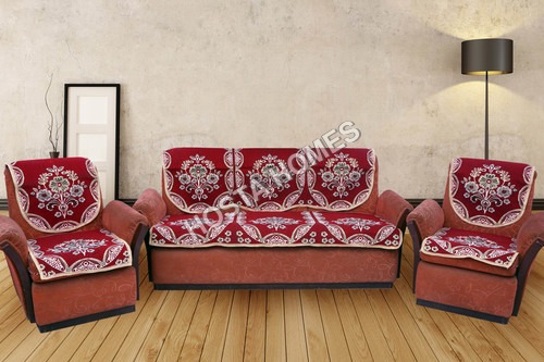 100% पॉलिएस्टर Kc फ्लोरल सोफा कवर