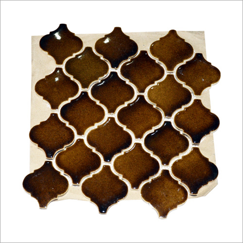 Handmade Mosaic Tiles - Ceramic Mosaic Floor Tiles | Intricately Carved, Unique Patterns, Easy to Clean, Elegant Shine for Modern Interiors
