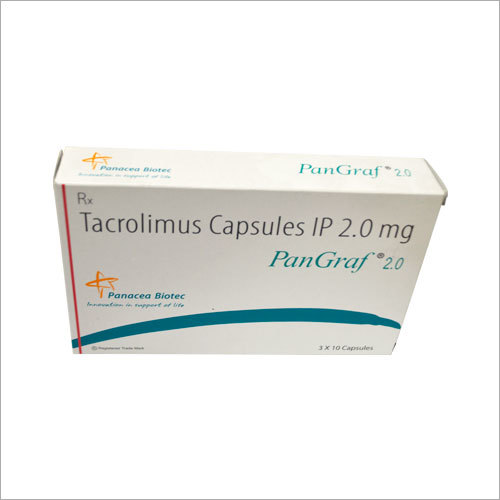 Tacrolimus Capsules IP - 2.0mg Dosage, Gelatin Material for Immunosuppression and Organ Transplant Rejection Prevention