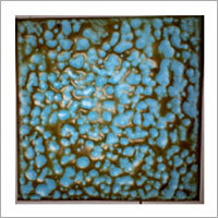 Copper Tiles - Customized Square Design, Sky and Banana Yellow Color