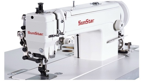 उच्च गति, 1-नीडल, ऊपरी और निचले फ़ीड, लॉक स्टिच सिलाई मशीन बड़े वर्टिकल हुक के साथ