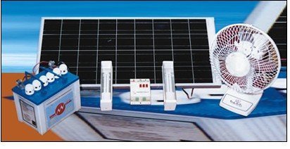 Solar Home Light - 5-10W Polycrystalline Panel, 4-12Ah Lead Acid Battery | Durable, Energy Saving, Long Life, Home & Office Use