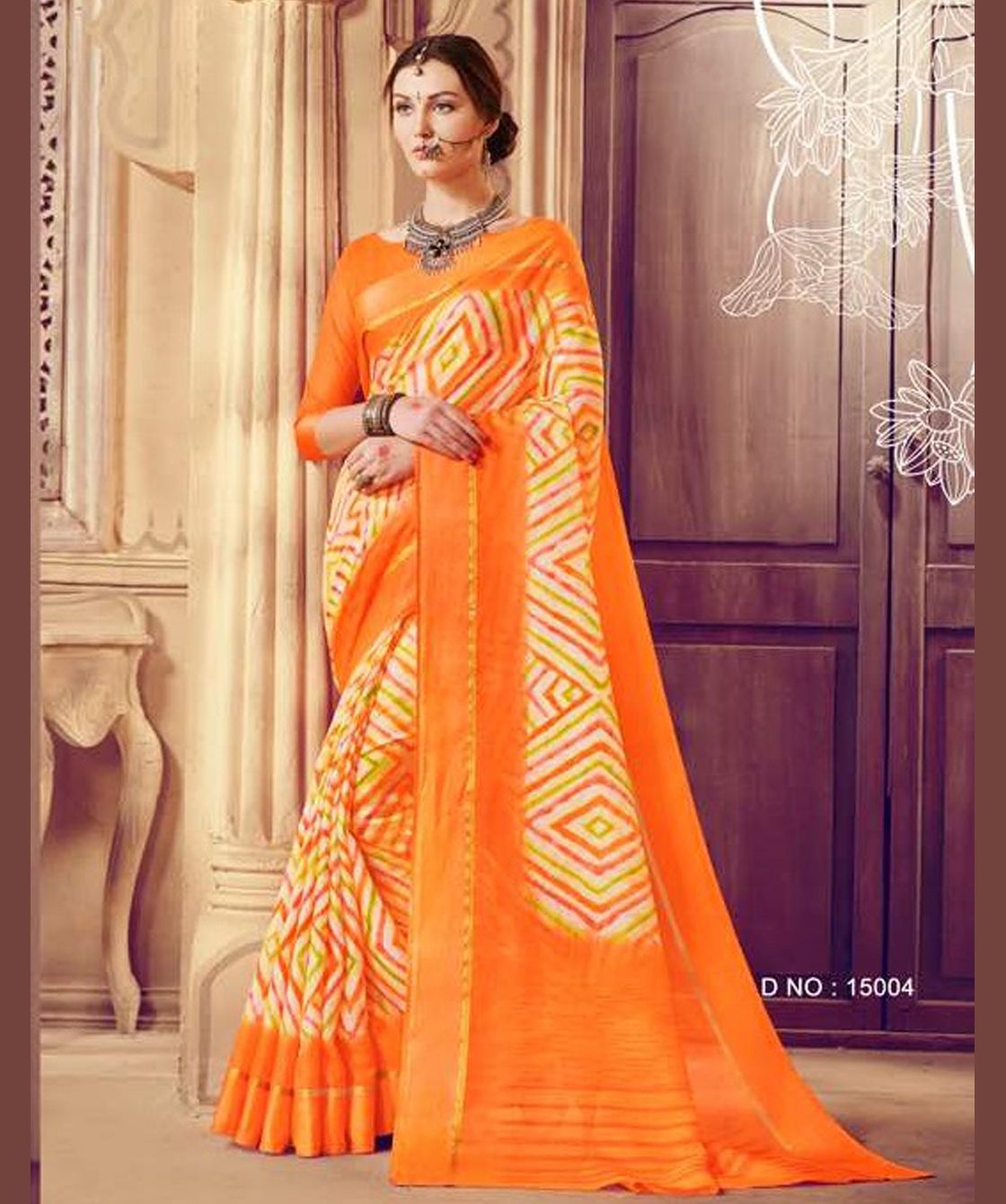 Embroidered Cotton Silk Traditional Saree