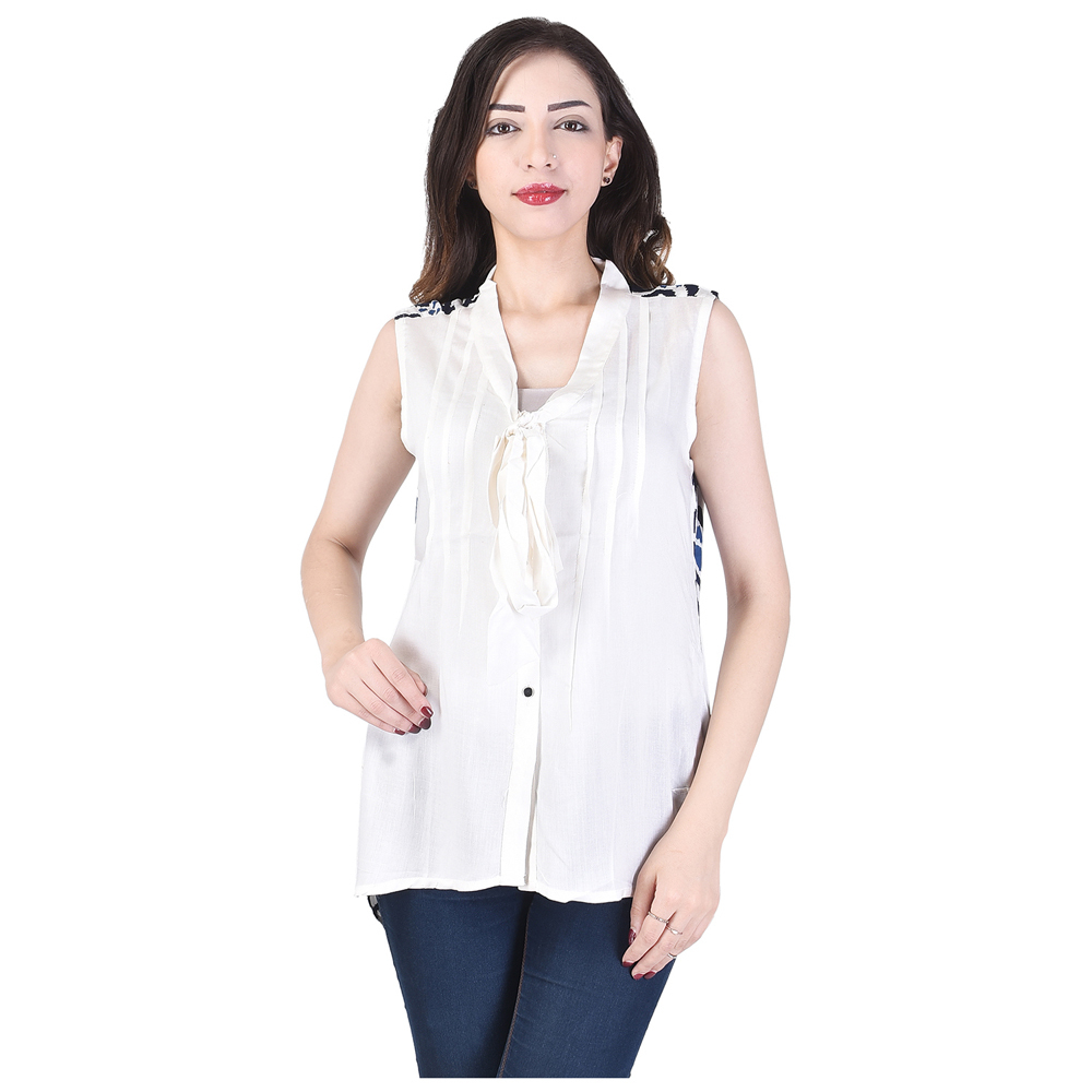 Designer Rayon Kurti - Medium To Double Extra Large | Elegant White, Breathable Fabric, Perfect For Summer Casual And Formal Wear