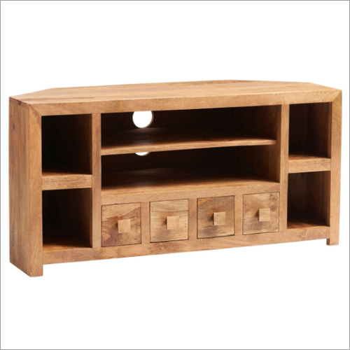 DakotaLight Mango Corner TV Unit - Wood Material, Stylish Medium Size Design | Modern Aesthetic, Space-Saving Elegance