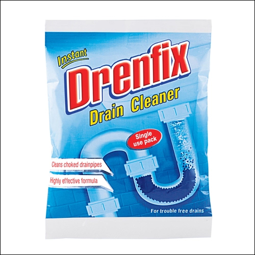 Drenfix Drain Cleaner Powder - 50g Pouch | White Powder, Prevents Blockages, Extends Drain Lifespan, Easy-to-Use Acid Hydrolysis Formula