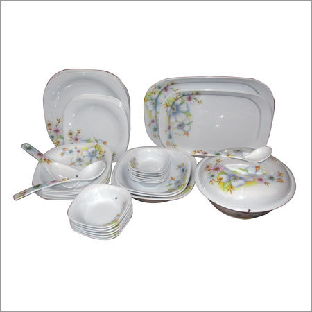 Unbreakable 41 Pcs Melamine Dinner Set