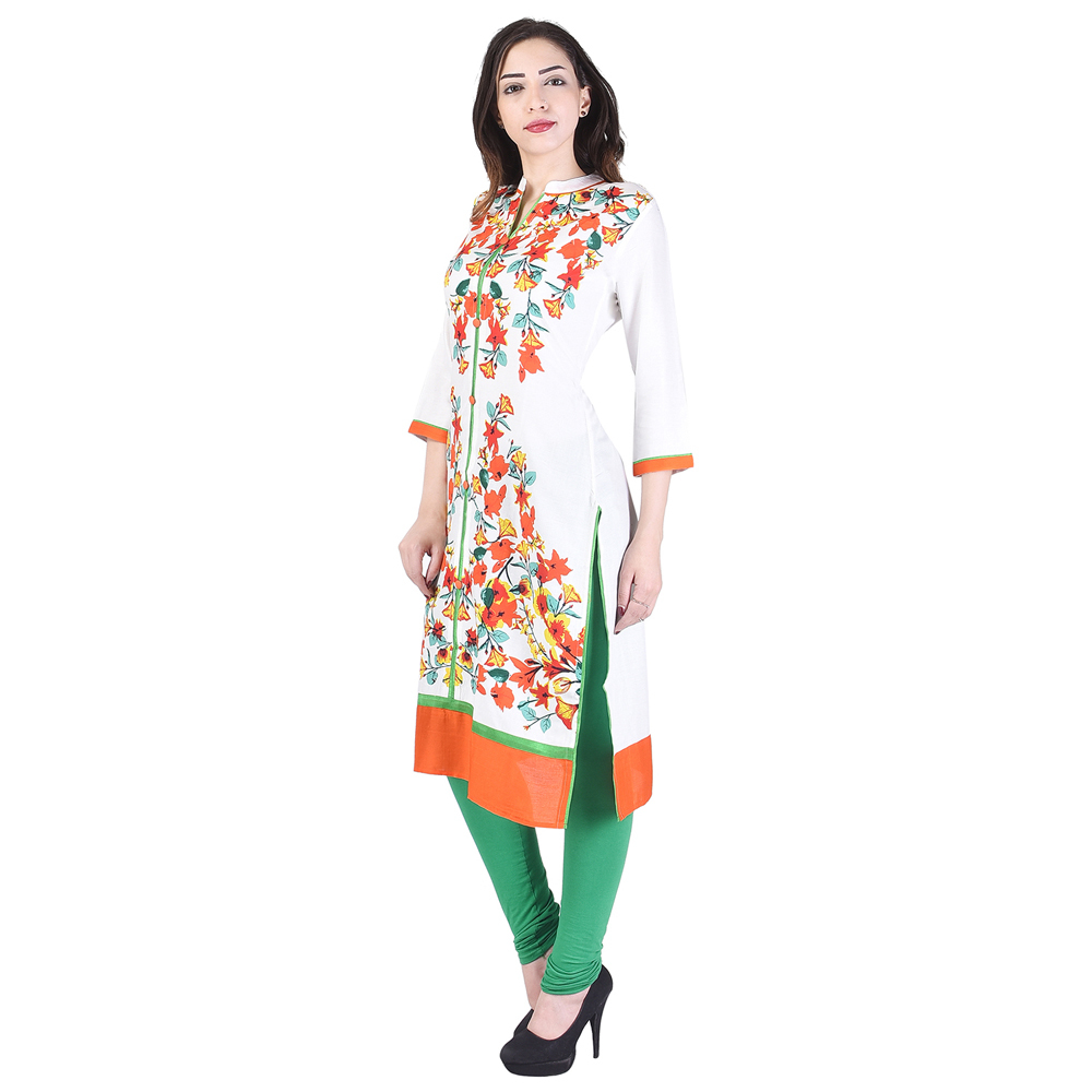 Rayon Traditional Kurtis
