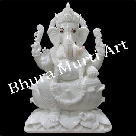 Handmade Marble Ganesha Statue