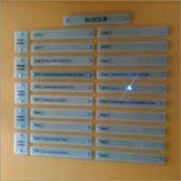 Glass Name Plate