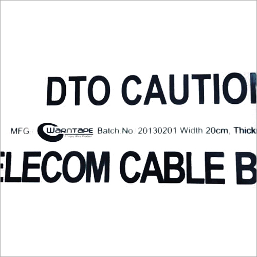 Telecom Warning Tape - LDPE Material, Underground Marking for Fiber Optic & Water Lines - Non-Detectable, Economical Excavation Safety