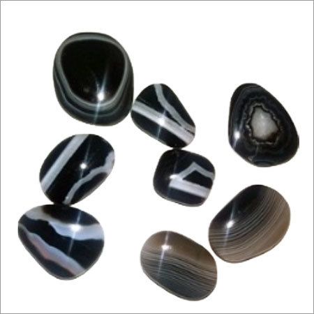 ब्लैक लाइन ओनिक्स स्टोन