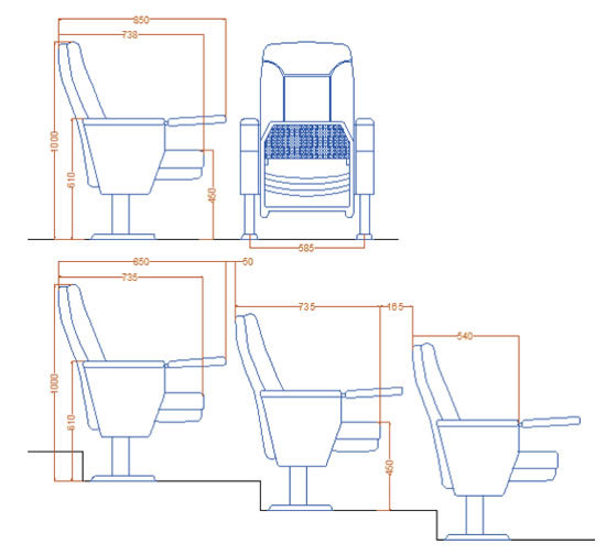 Stackable Auditorium Chairs