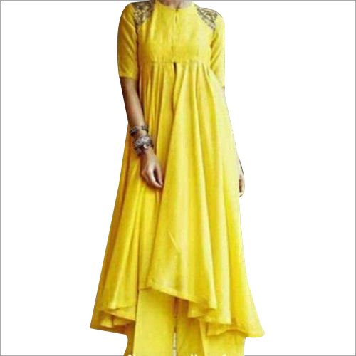 महिलाओं के असममित अनारकली कुर्तीयों