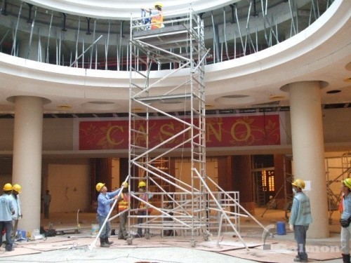 Scaffold With Top Platform Application: Construction