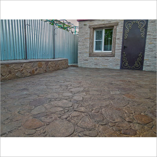 Concrete Stamping - Reddish-brown Textured Finish , Brick Pattern For Durable Driveways, Patios, Sidewalks | Compliant With Astm C311