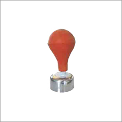 Nabhi Pump Katory For Neval Nabhi - Rubber Material, Red And Silver Color | Veterinary Purpose, Suitable For Men And Women