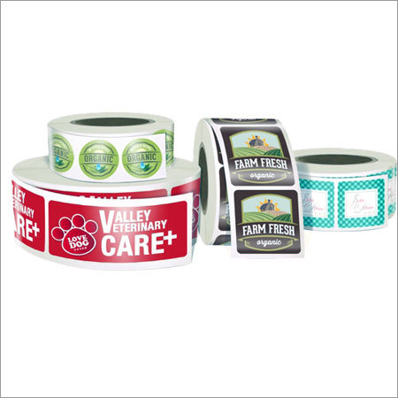 Multicolour Custom Printed Roll Labels
