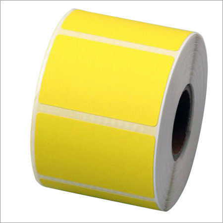 Yellow Coloured Barcode Labels