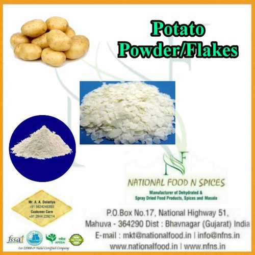 Potato Powder - 25KG PP Bag Packaging | A Grade Quality, White Powder Form, Sweet Taste, 12 Months Shelf Life