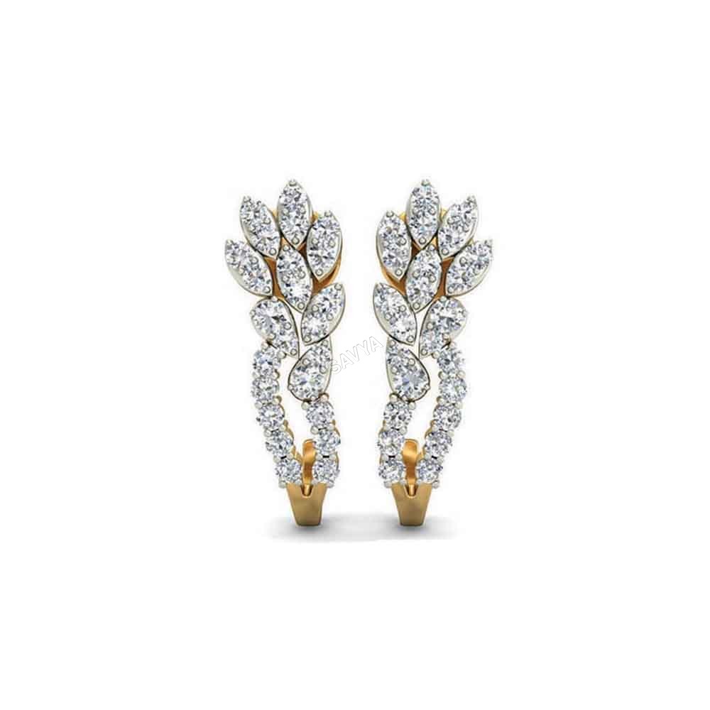 महिलाओं के डिजाइनर डायमंड ईयरिंग