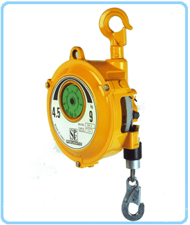 Spring Balancer - Model SPSB 9, Capacity 4.5-9 kg, Length 1.5 Mtr, Yellow Color | Durable, Strong, Battery Operated