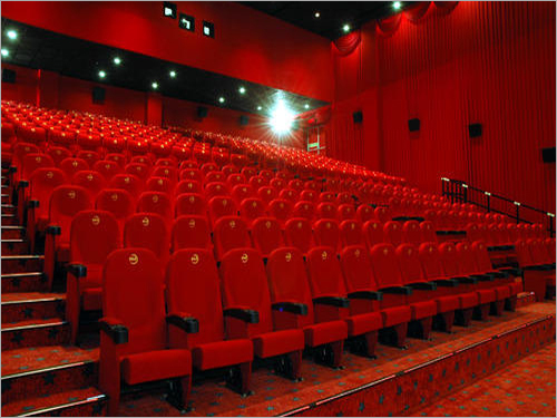 Multiplex Cinema Chair - Polished Leather and Wood, Rectangle Shape, 10-20 mm Thickness