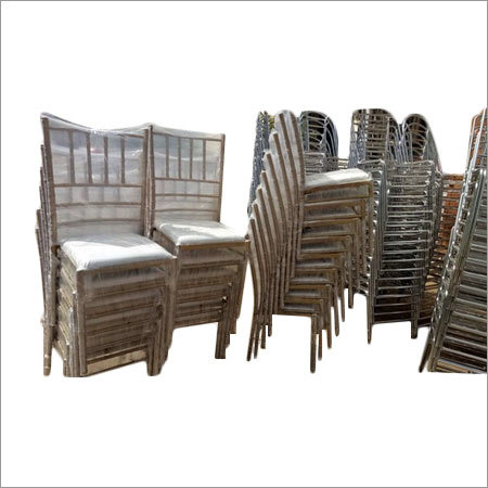 Chiavari Chairs - Fabric Eco-Friendly Garden Seating , Steel Frame with Indian Style Aesthetic