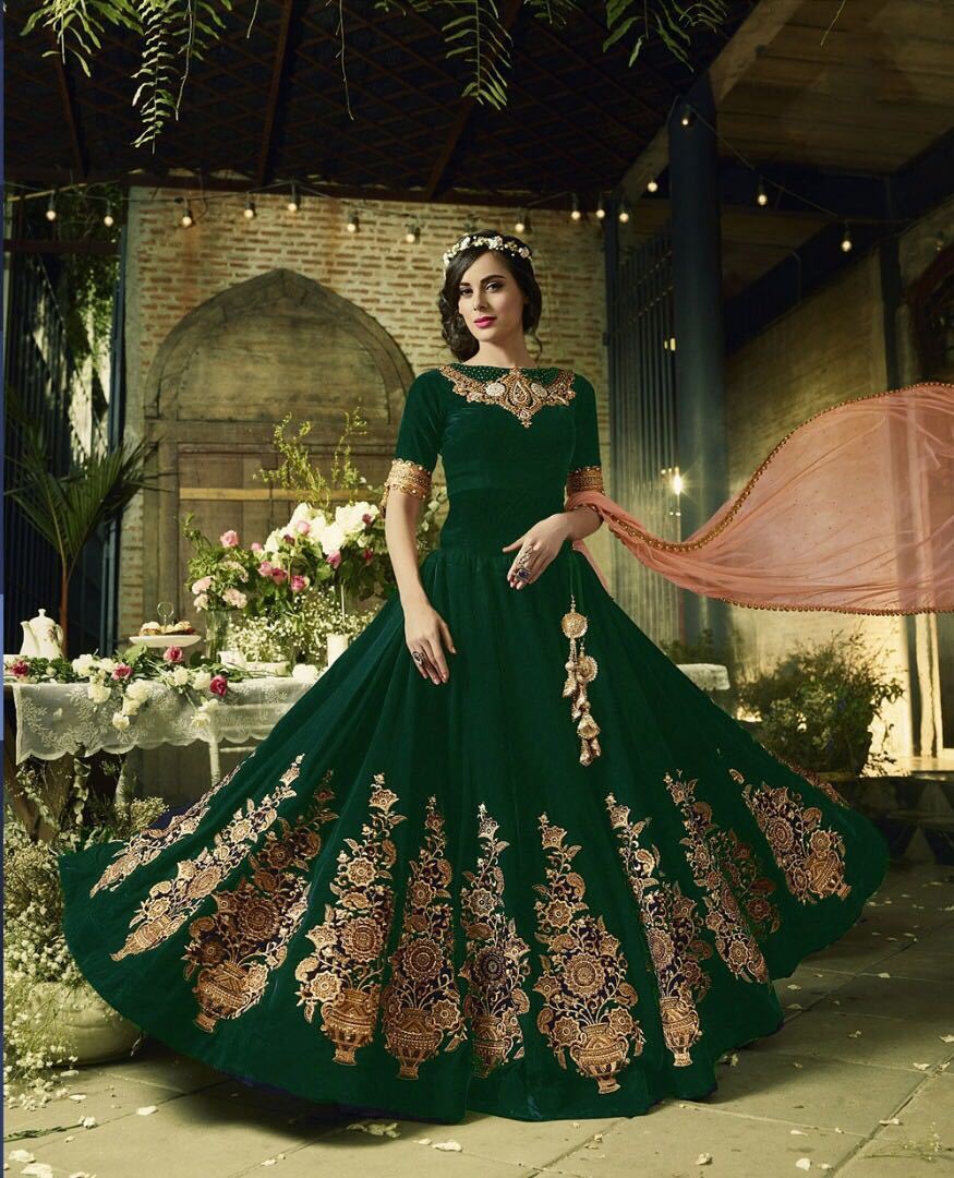 Velvet Anarkali Suits