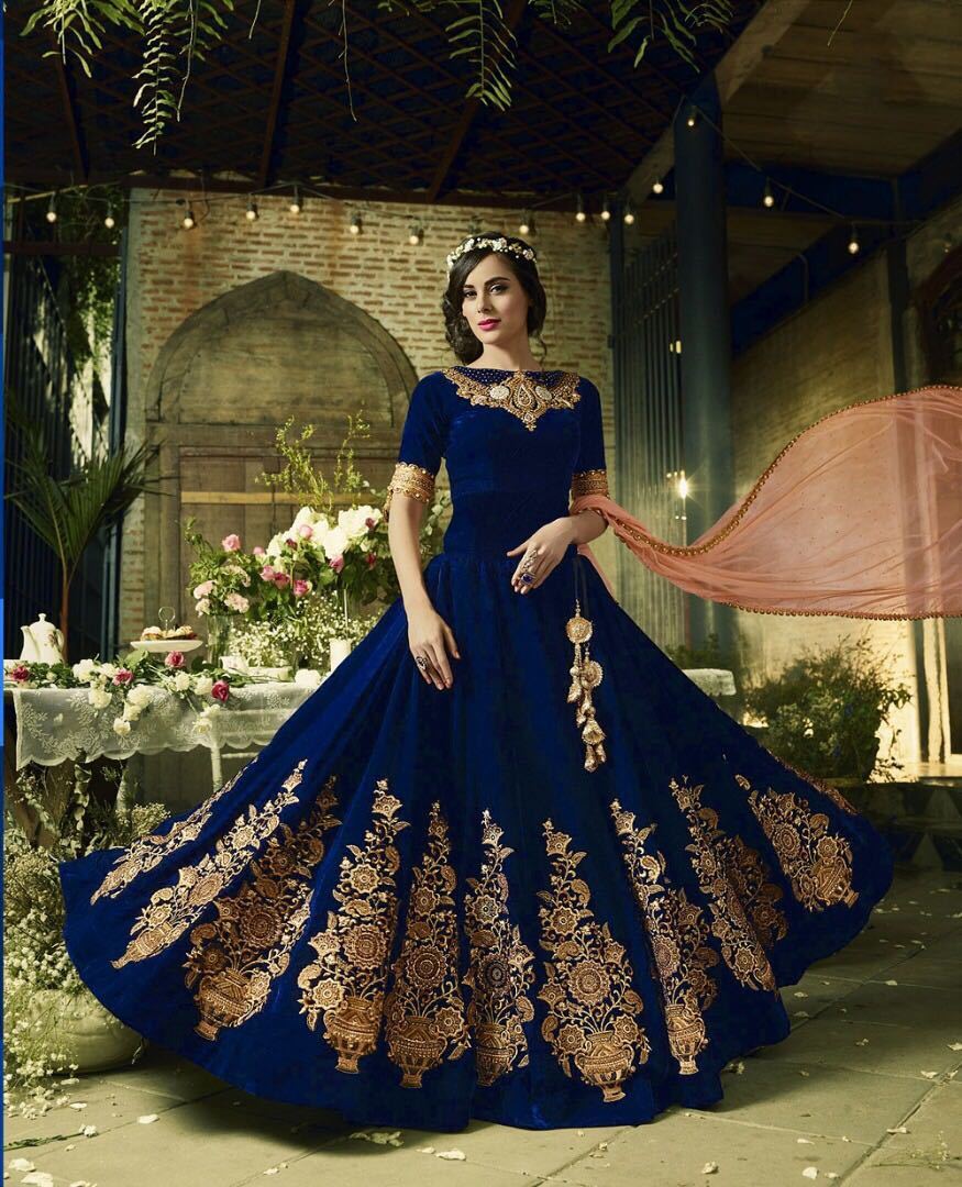Velvet Anarkali Suits