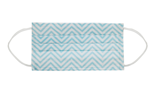 DR AIR N95 Anti-Pollution Face Mask - Fabric, 20 Grams, Blue | 95% Filtration Efficiency, Designed for Children, Adjustable Nose Clip, Soft Inner Material, Attractive Color and Patterns