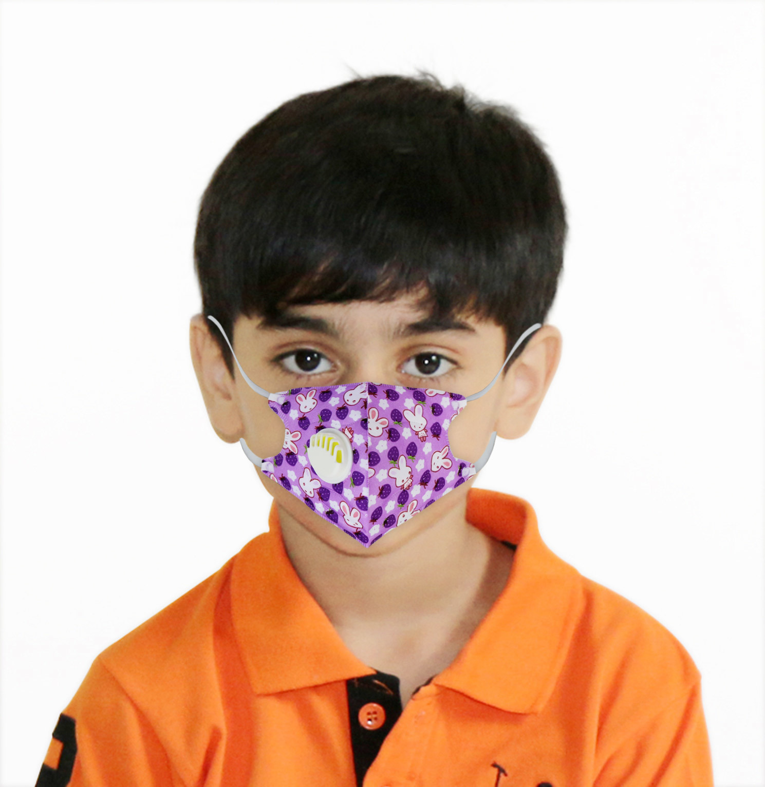 Mask - N95 Fabric, 10g, Purple | Anti-pollution With Breathing Valve, Pm2.5 Filtration, Cool Flow Exhalation, Adjustable Nose Clip, Comfortable Fit